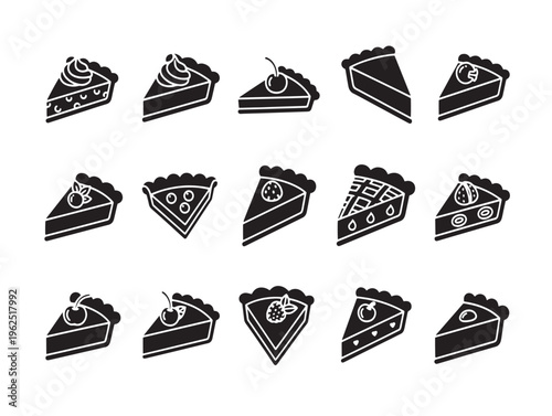 A collection of slices of pizza