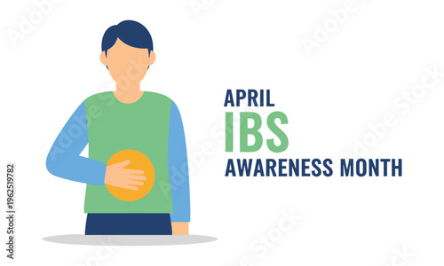 Ibs awareness month illustration for april