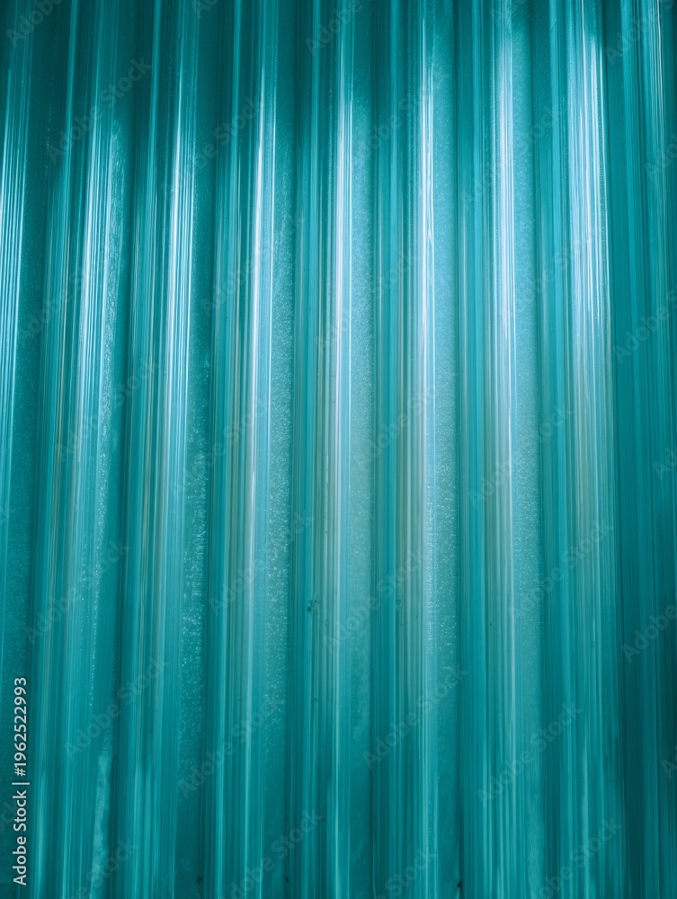 Obraz premium Peaceful aquamarine hues, curtain drapery, serene home setting.