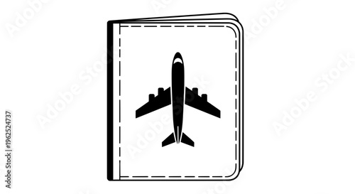 Black and white airplane with wings spread upward