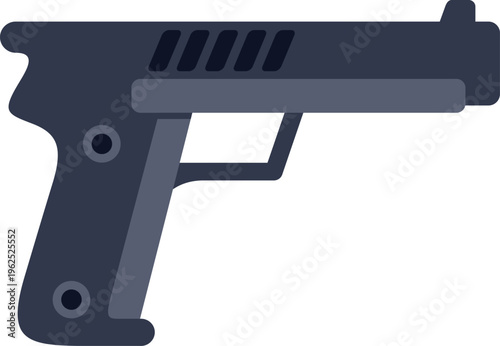 Handgun illustrating safety, security, defense, and law enforcement concepts