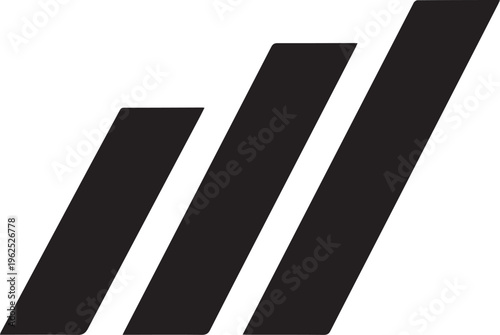 Black, diagonal, parallel lines, abstract vector graphic, design element, modern stripes