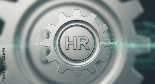 HR Gear Mechanism - A Close-Up of Human Resources in Action.