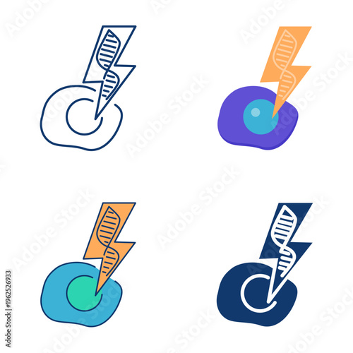 Transfection icon set
