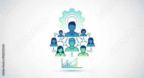 Teamwork and Collaboration - A Network of People Working Together.