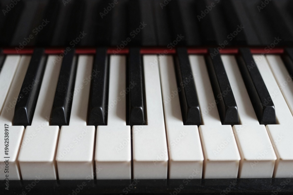 Fototapeta premium Piano Keys - Close-Up Image