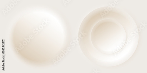 Elegant pearl and cream gradient with soft abstract background. Warm neutral pastel texture for ivory silk wave or minimalist studio backdrop in beige. Vector illustration.