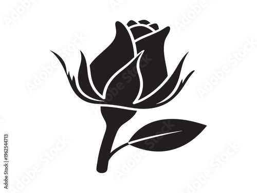 Sweet rose bud silhouette collection for gentle springtime wedding invitations