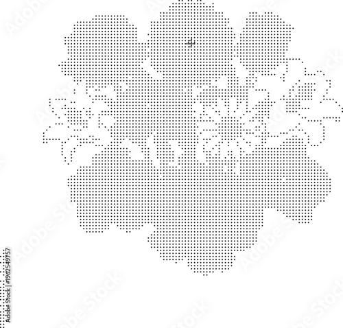 Flower pattern pixeleted bitmap dither halftone vector graphic design texture background