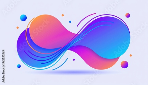 Abstract Fluid Design with Gradient Colors and Modern Artistic Shapes for Creative Backgrounds