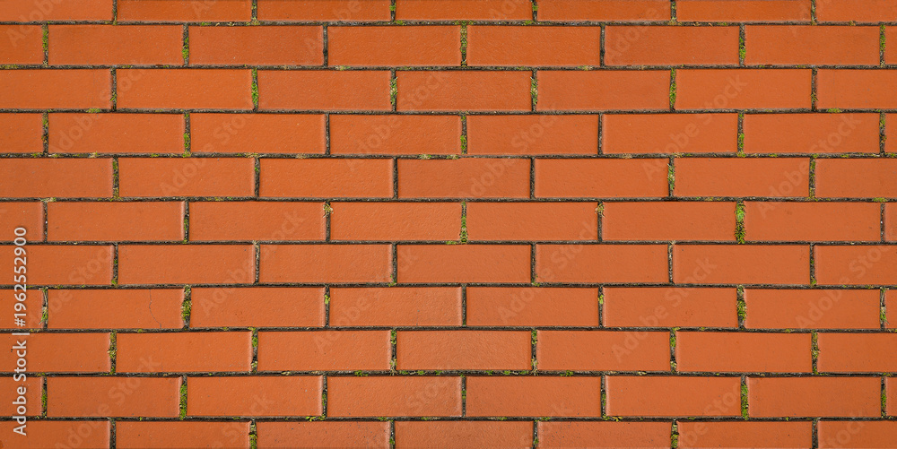 Obraz premium Orange brick wall texture background