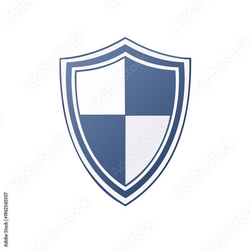 Blue and white shield emblem symbolizing protection security and defense concept Free Download Blue and white shield emblem symbolizing protection security and defense concept - GFXLoad