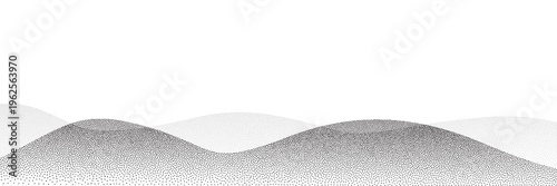 Dot mountain pattern, grain landscape abstract pattern