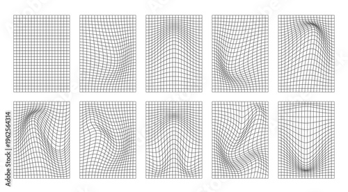 Isometric wireframe grid, blueprint base net pattern, square paper line mesh background