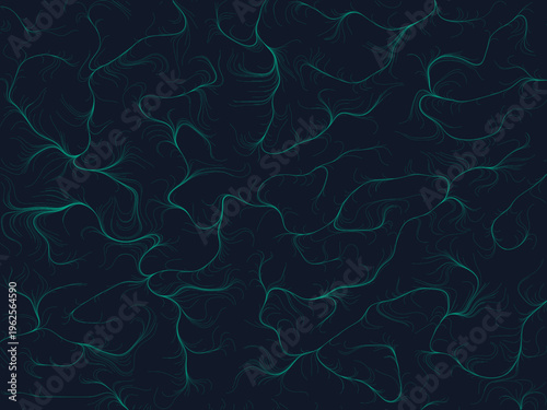 Organic Streamline Pattern Digital Art Background