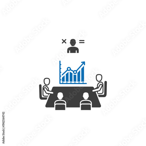 Business strategy and teamwork concept.