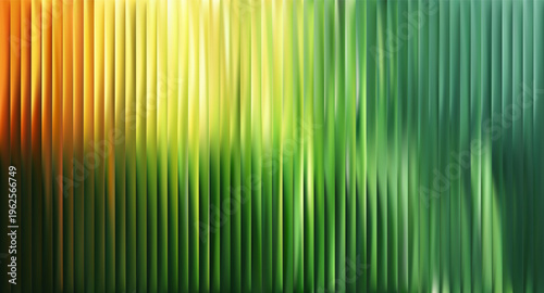 Vertical reeded glass gradient bg. Elongated ribbed distortion.