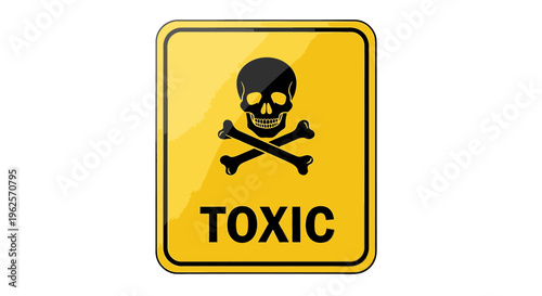 Warning sign indicating toxic substances present.