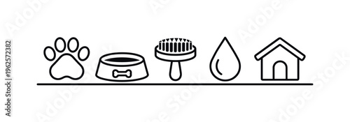 Pet care and animal wellbeing focused on daily health, hygiene, and responsible ownership ensuring comfort and long-term happiness for domestic animals, paw print, food bowl