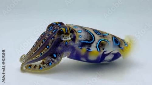 Alone Cuttlefish changing the colors