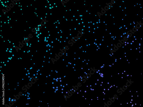 Technology Constellation Network Abstract Art Design