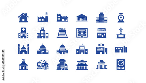 Collection of iconic buildings and public structures