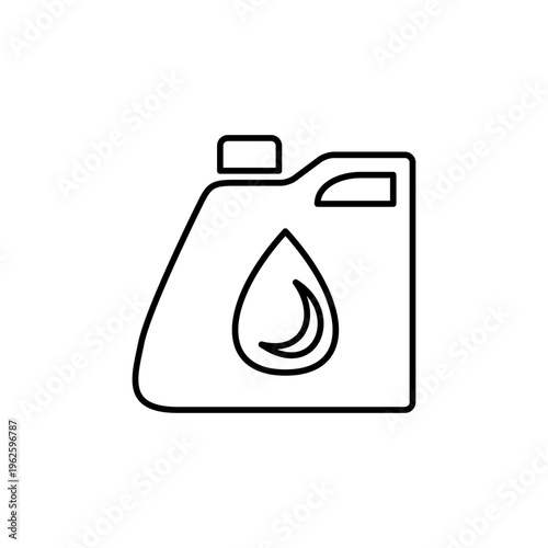エンジンオイルの線画アイコン