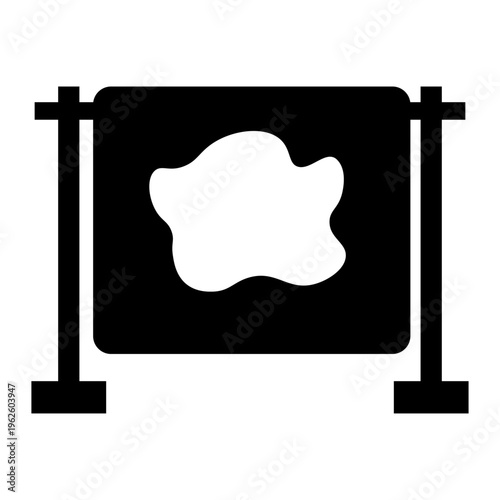 おねしょの布団が干してあるアイコン