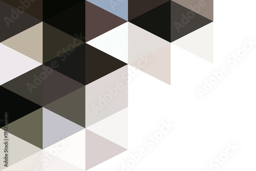 a digital geometric abstract artwork featuring a pattern of interlocking triangles