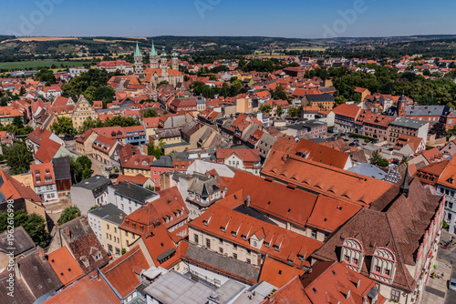 Quadro su tela Aerial view of Naumburg,  Saxony-Anhalt state, Germany