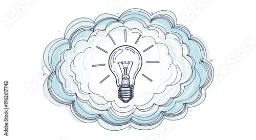 Creative idea and innovation concept.