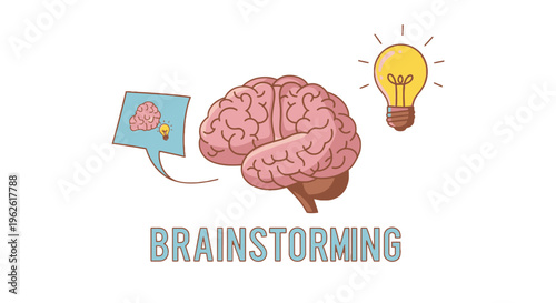 Brainstorming creative ideas and innovation concept.