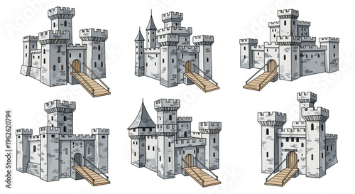 Medieval Castle Illustrations
