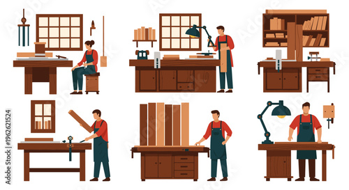 Carpentry Workshop Scenes