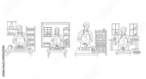 Chefs Preparing Food