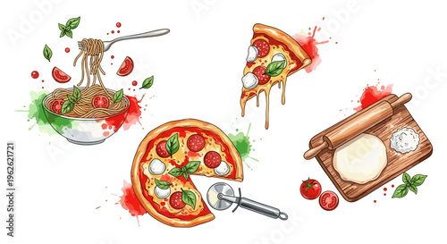 Italian Food Collage