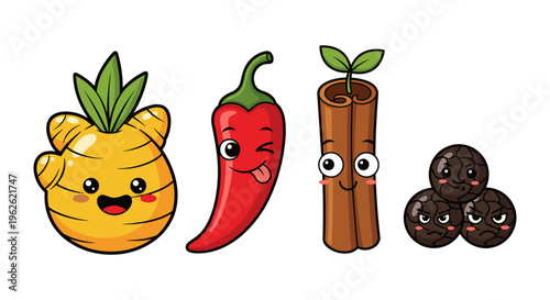 Cute Spices Characters