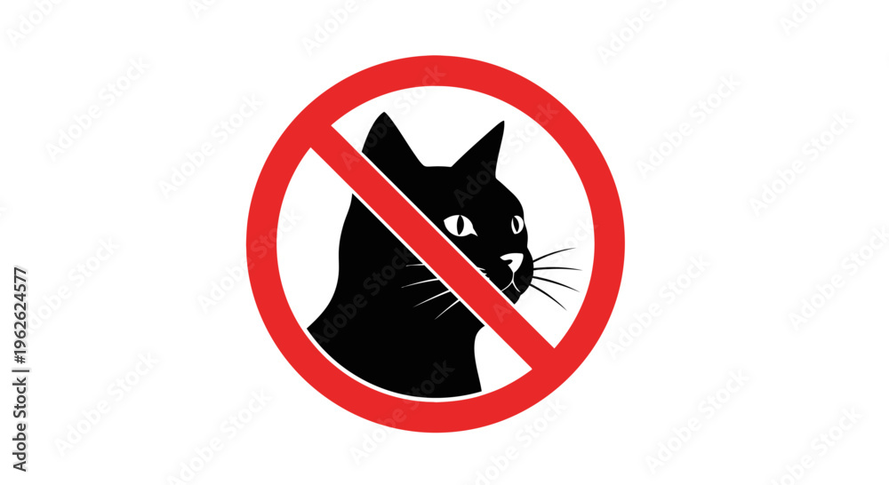 Foto No Cats Allowed Signage.