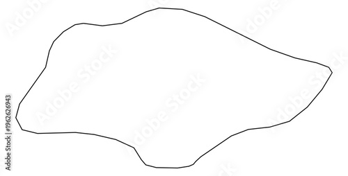 Singapore simple outline map vector graphic illustration geography silhouette shape national border design isolated transparent background political territory cartography atlas eps