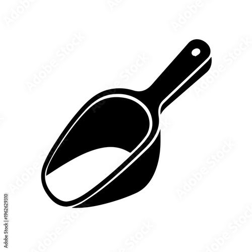 Scoop of white powder