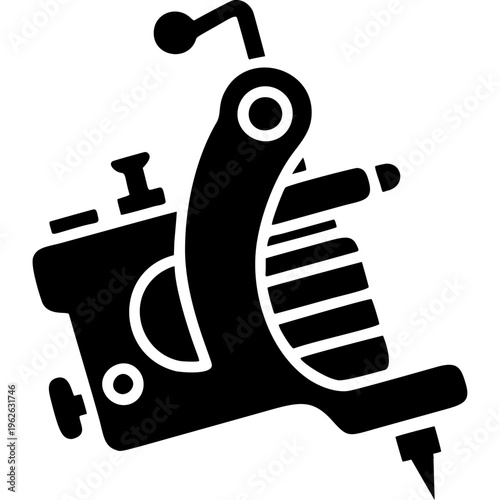 Tattoo Machine Icon Vector