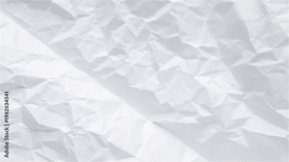 Obraz premium Crumpled White Paper Texture Background