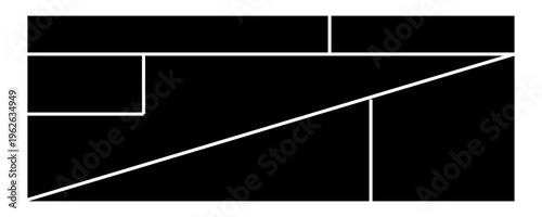 Photo collage template. Mood board grid. Square picture frame. Photography album layout. Vector illustration .EPs 10 .