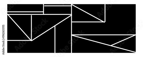 Photo collage template. Mood board grid. Square picture frame. Photography album layout. Vector illustration .EPs 10 .