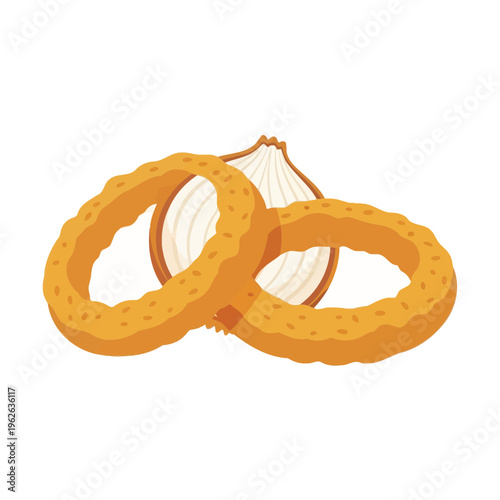 A delicious plate of bagels and garlic.