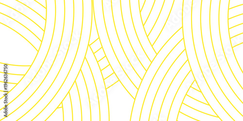 Pasta background, spaghetti abstract geometric pattern. Macaroni yellow poster. Wavy abstract pattern. Pasta vector illustration