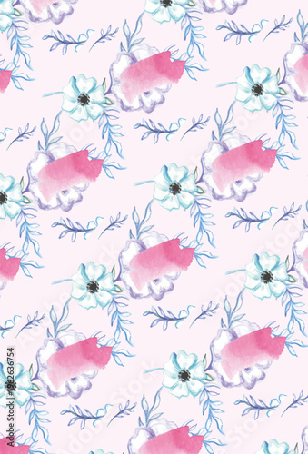 background with beautiful floral frame