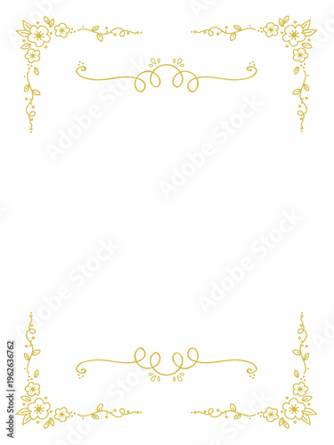 background with beautiful floral frame