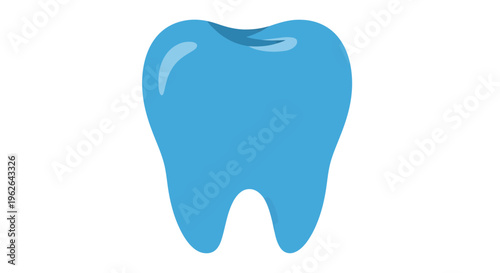 Tooth Vector Illustration, Dental Health Concept, Flat Design, Healthcare, Dentistry