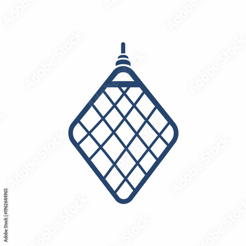 Illustration of a Traditional Indonesian Ketupat